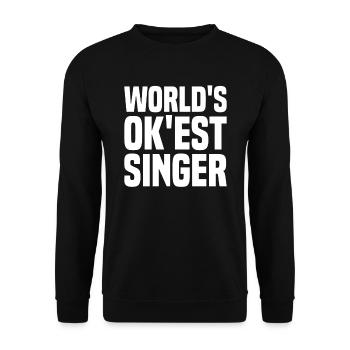 Karaoké Chant Fête Chantante - Sweat-shirt Unisexe - noir - Devant - Alina (178cm) & Michal (187cm)