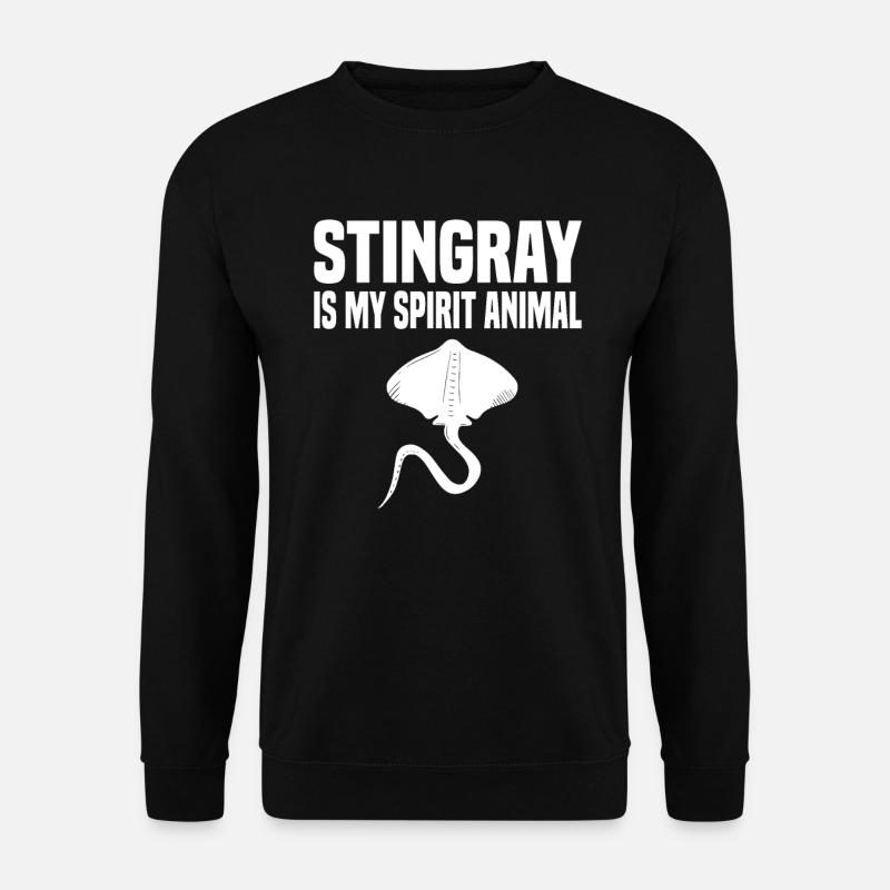 Stachelrochen Mantarochen Ozean - Unisex Pullover - Schwarz