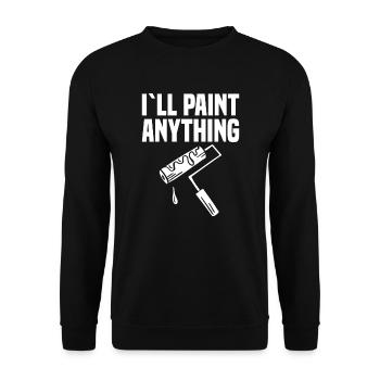 Painting Art Painter Artist Art - Unisex Sweatshirt - black - Front - Alina (178cm) & Michal (187cm)