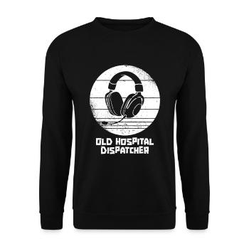 Emergency call control center operations center headset - Unisex Sweatshirt - black - Front - Alina (178cm) & Michal (187cm)