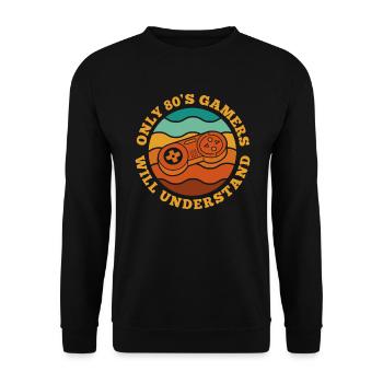 Gamer Gaming 80s - Sweat-shirt Unisexe - noir - Devant - Alina (178cm) & Michal (187cm)