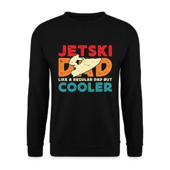 Jet Skiing Jetski Dad Like A Regular Water Sports - Unisex Pullover - Schwarz - Vorne - Alina (178cm) & Michal (187cm)