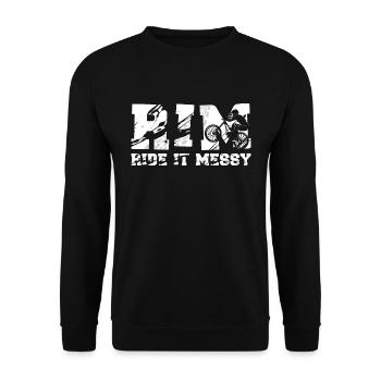 VTT RIM Ride It Mess Sports de montagne - Sweat-shirt Unisexe - noir - Devant - Alina (178cm) & Michal (187cm)