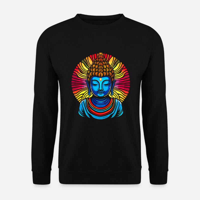 Buddha Buddhist Zen Buddha - Unisex Pullover - Schwarz