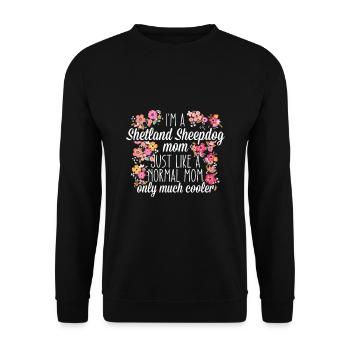 Maman berger Shetland - Sweat-shirt Unisexe - noir - Devant - Alina (178cm) & Michal (187cm)