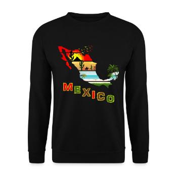 Mexico Sunset Summer - Unisex Sweatshirt - black - Front - Alina (178cm) & Michal (187cm)