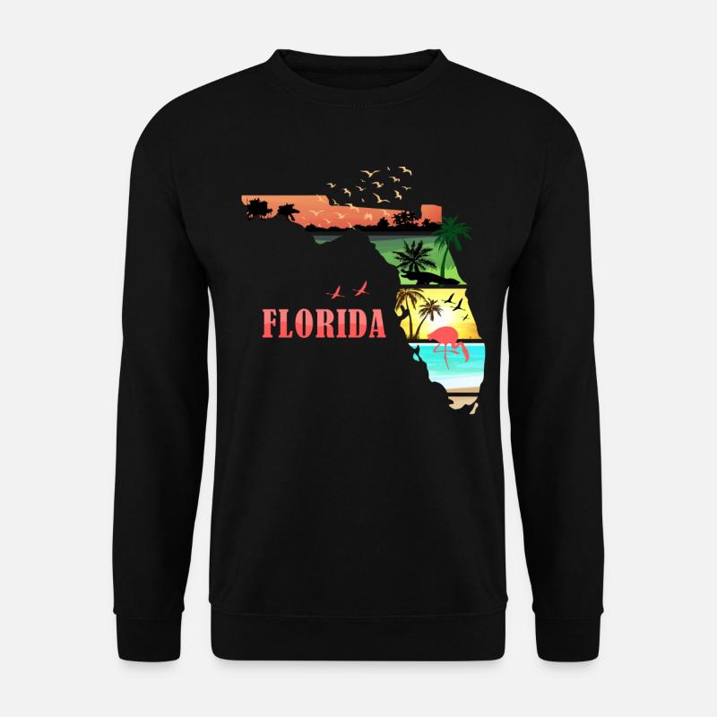 Florida Sunset Summer - Sweat-shirt Unisexe - noir