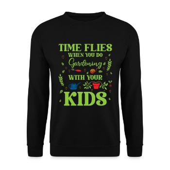 Hobbygärtner Garten Mutter Gärtnerische Mama - Unisex Pullover - Schwarz - Vorne - Alina (178cm) & Michal (187cm)