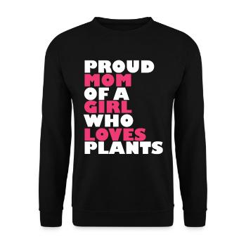 Hobbygärtner Garten Mutter Gärtnerische Mama - Unisex Pullover - Schwarz - Vorne - Alina (178cm) & Michal (187cm)