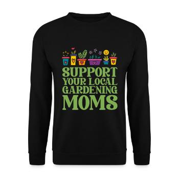 Hobbygärtner Garten Mutter Gärtnerische Mama - Unisex Pullover - Schwarz - Vorne - Alina (178cm) & Michal (187cm)