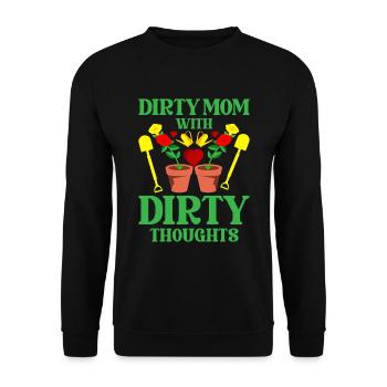 Hobbygärtner Garten Mutter Gärtnerische Mama - Unisex Pullover - Schwarz - Vorne - Alina (178cm) & Michal (187cm)