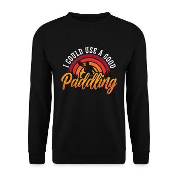 Kayaking I Could Use A Good Canoeing Kayak Lover - Unisex Pullover - Schwarz - Vorne - Alina (178cm) & Michal (187cm)