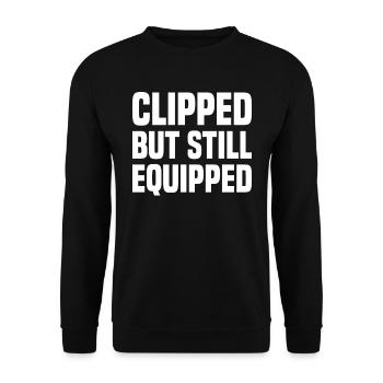 Vasectomy surgery - Unisex Sweatshirt - black - Front - Alina (178cm) & Michal (187cm)