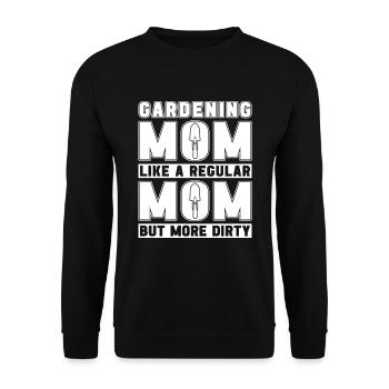 Hobbygärtner Garten Mutter Gärtnerische Mama - Unisex Pullover - Schwarz - Vorne - Alina (178cm) & Michal (187cm)