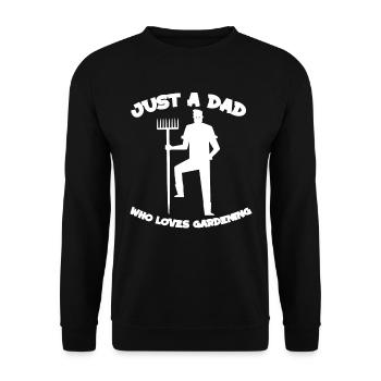 Hobbygärtner Garten Vater Gärtnerischer Vater - Unisex Pullover - Schwarz - Vorne - Alina (178cm) & Michal (187cm)