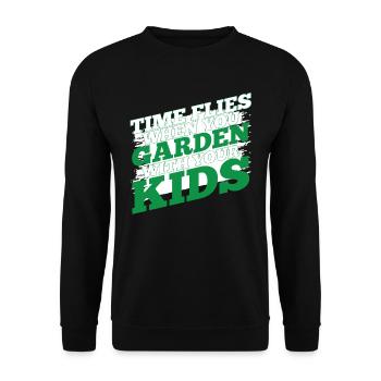 Hobby Gardener Garden Funny Gardening Father - Unisex Sweatshirt - black - Front - Alina (178cm) & Michal (187cm)