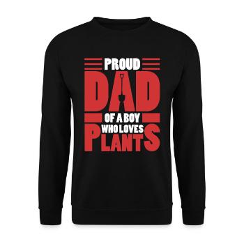 Hobbygärtner Garten Vater Gärtnerischer Vater - Unisex Pullover - Schwarz - Vorne - Alina (178cm) & Michal (187cm)