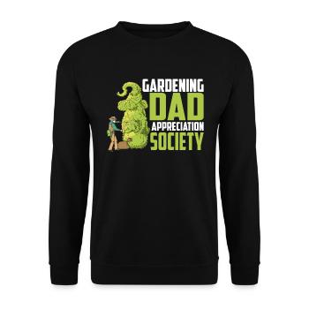 Hobby Gardener Garden Funny Gardening Father - Unisex Sweatshirt - black - Front - Alina (178cm) & Michal (187cm)