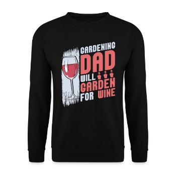 Hobbygärtner Garten Gärtnerischer Vater - Unisex Pullover - Schwarz - Vorne - Alina (178cm) & Michal (187cm)