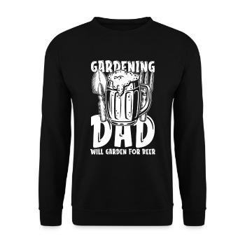 Hobby Gardener Garden Beer Gardening Père - Sweat-shirt Unisexe - noir - Devant - Alina (178cm) & Michal (187cm)