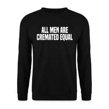 Undertaker Funeral Undertaker - Unisex Sweatshirt - black - Front - Alina (178cm) & Michal (187cm)
