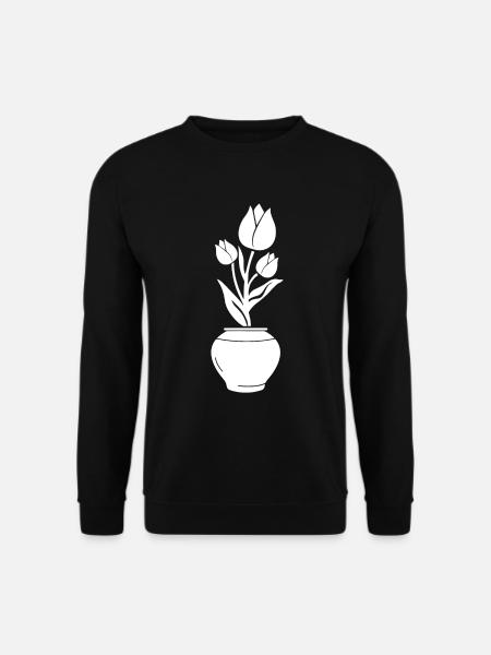 Tulip Vase - Unisex Sweatshirt - black