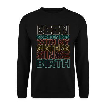 Hobby Jardinier Jardinier Jardinier Sœur - Sweat-shirt Unisexe - noir - Devant - Alina (178cm) & Michal (187cm)