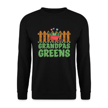 Hobby Gardener Jardin Grand-père Jardinage Grand-père - Sweat-shirt Unisexe - noir - Devant - Alina (178cm) & Michal (187cm)