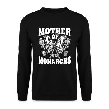 Amateur gardener garden butterflies in the garden - Unisex Sweatshirt - black - Front - Alina (178cm) & Michal (187cm)