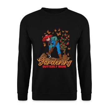 Amateur gardener garden mother - Unisex Sweatshirt - black - Front - Alina (178cm) & Michal (187cm)