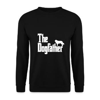 Le Dogfather Saint-Bernard - Sweat-shirt Unisexe - noir - Devant - Alina (178cm) & Michal (187cm)