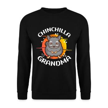 Chinchilla Grand-mère propriétaire Chinchillas cadeau Chinchillas - Sweat-shirt Unisexe - noir - Devant - Alina (178cm) & Michal (187cm)