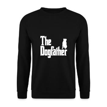Le Dogfather Staffordshire Terrier - Sweat-shirt Unisexe - noir - Devant - Alina (178cm) & Michal (187cm)