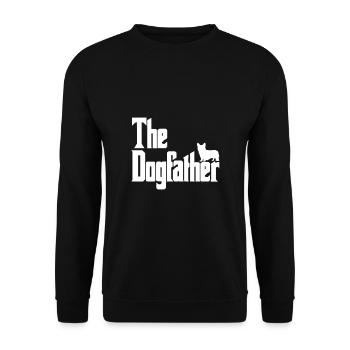 Le Dogfather Welsh Corgi - Sweat-shirt Unisexe - noir - Devant - Alina (178cm) & Michal (187cm)