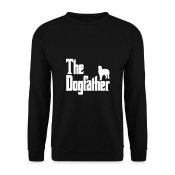 Le Dogfather Irish Wolfhound - Sweat-shirt Unisexe - noir - Devant - Alina (178cm) & Michal (187cm)