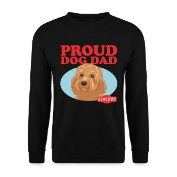 Cavapoo Dad Dog Cavoodle Dog Owner Gift - Unisex Sweatshirt - black - Front - Alina (178cm) & Michal (187cm)