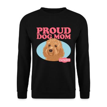 Cavapoo Mom Dog Cavoodle Dog Owner Gift - Unisex Sweatshirt - black - Front - Alina (178cm) & Michal (187cm)