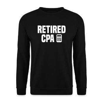 Préparation de la saison des impôts agréée à l’examen de comptabilité CPA - Sweat-shirt Unisexe - noir - Devant - Alina (178cm) & Michal (187cm)