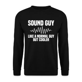 Ingénieur du son Technicien du son Musique - Sweat-shirt Unisexe - noir - Devant - Alina (178cm) & Michal (187cm)