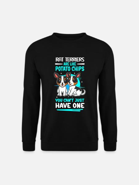 Rat Terrier Hunde Hundebesitzer Geschenk - Unisex Pullover - Schwarz