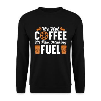 Filmmaking It's Not Coffee It's Director Filmmaker - Unisex Sweatshirt - black - Front - Alina (178cm) & Michal (187cm)