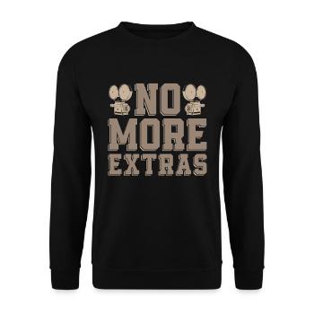 Réalisation de films No More Extras Cinéaste Cinéaste - Sweat-shirt Unisexe - noir - Devant - Alina (178cm) & Michal (187cm)