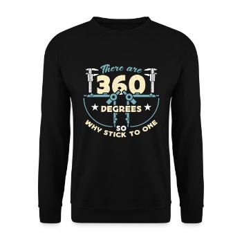 Architecture There Are 360 Degrees Architectural - Unisex Pullover - Schwarz - Vorne - Alina (178cm) & Michal (187cm)