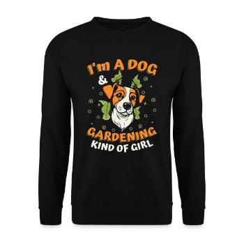 Hobby Gardener Garden Funny Garden Dog - Sweat-shirt Unisexe - noir - Devant - Alina (178cm) & Michal (187cm)