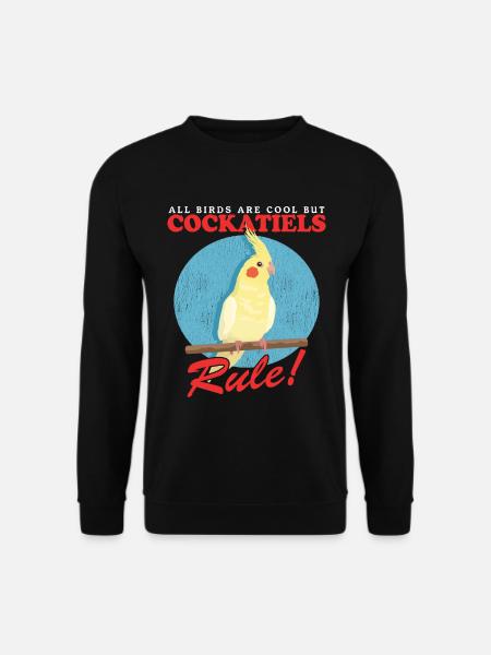 Cockatiels Bird Owner Bird Gift - Sweat-shirt Unisexe - noir