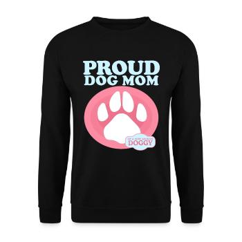 Chien Maman Propriétaire Chien Maîtresse Chien Cadeau - Sweat-shirt Unisexe - noir - Devant - Alina (178cm) & Michal (187cm)