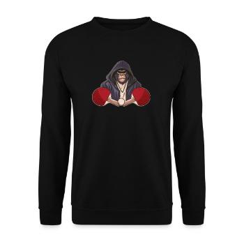 Table Tennis Ping-Pong King Pong Table Tennis - Sweat-shirt Unisexe - noir - Devant - Alina (178cm) & Michal (187cm)