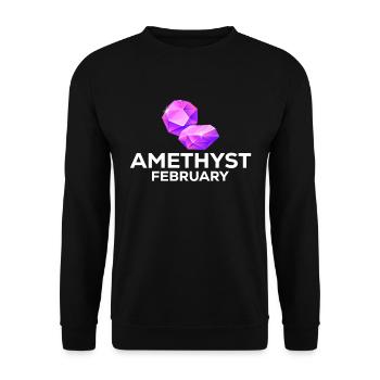 Pierres précieuses - Sweat-shirt Unisexe - noir - Devant - Alina (178cm) & Michal (187cm)