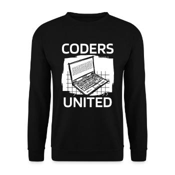 Developer Coder Programmer - Unisex Sweatshirt - black - Front - Alina (178cm) & Michal (187cm)