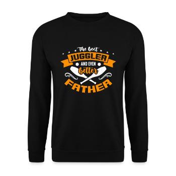 Circus Clown The Best Juggler And Circus Performer - Unisex Pullover - Schwarz - Vorne - Alina (178cm) & Michal (187cm)